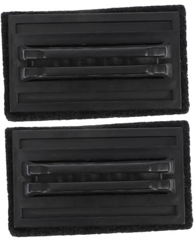 BESPORTBLE 2pcs Bbq Cleaning Brush Skewers Grill Scouring Pad with Handle Cleaner Grill Brush Kit Dish Washing Scrubbers Barbecue Scrub Grill Accessories Spong Convenient Rack Brush Pp Black