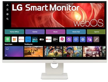 LG 27U731SA-W - Monitor MyView 27, Panel IPS, (3840 x 2160), 60Hz, 5ms (GtG), WebOS 24, DCI-P3 90%, Ajuste en Inclinación (Eje Horizontal), Blanco