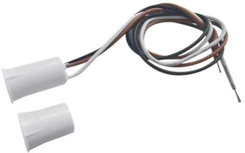 Magnetischer Sensorschalter, Halterung und versenkte Sensoren für Alarmanlagen, ideal für Eingangssicherheitserkennung, 2 Stück