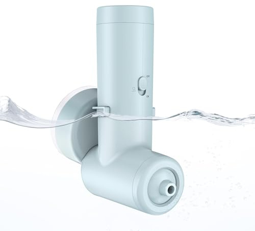 EVINYEP Jet de Bain Spa, Offre une Intensité de Massage de 65 kPa, Accessoire de Baignoire Portable sans Fil à Vitesse Réglable, Jets Massants pour SPA à Domicile, Relaxant (Bleu)