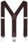 DonDon Kinder Hosenträger 2 cm schmal längenverstellbar für eine Körpergröße von 80 cm bis 110 cm bzw. 1-5 Jahre Braun