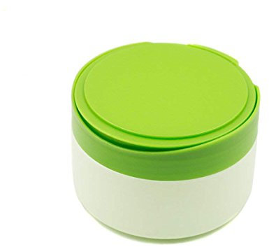 Ericotry 1 Stück Tragbarer Kunststoff Baby Hautpflege Baby After-Bad Puder Quaste Behälter Behälter Behälter Talkum Pulver Dose Dose Dose mit Puderquaste und Sieb