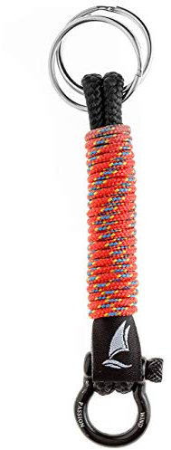 Wind Passion - Schlüsselanhänger Geflochten | Handgemacht Schlüsselanhänger Paracord für Herren und Damen | Maritim & Wasserfest