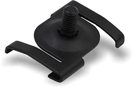 Deckenclip M6 für Odenwalddecken Schienen, passend für Rasterdecken ohne bohren | mit Gewindebolzen M6x10mm | schwarz