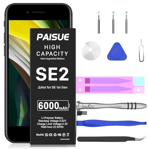 Akku für iPhone SE 2020, Ersatzakku mit hoher Kapazität für iPhone SE 2nd Generation A2275, A2296, A2298 mit Reparaturwerkzeug