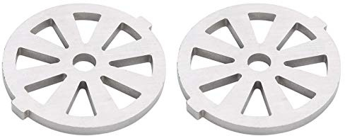 Edelstahl-Platten-Scheiben, Fleischwolf-Zubehör 7 Mm / 0,3 Zoll ID für 5# / B-Typ-Fleischwolf, 2 Stück (7mm-Sektor)