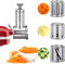 FavorKit Grande trancheuse pour mixeur KitchenAid, râpe à fromage en acier inoxydable avec 3 lames de coupe épaisses, passe au lave-vaisselle