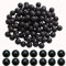 100 x 0,68 Kaliber Paintbälle wiederverwendbar für Training, 0,68 Kaliber massives Nylon Paintball Munitionsprojektil Nahtlose Reball zur Selbstverteidigung (schwarz)