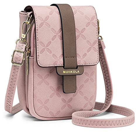 MUIIKOLA Handytasche zum Umhängen,RFID-Blockierung große Kapazität Handy Umhängetasche Damen Leder,Handytasche mit Geldbörse zum Umhängen,umhängetasche damen Breiter Gurt abnehmbarer Schultergur