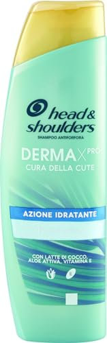 Head & Shoulders DERMAXPRO Anti-Schuppen Shampoo Feuchtigkeitsspendende Wirkung für Trockenhaut, mit Kokosmilch, Aloe Aktiv, Vitamin E, klinisch und dermatologisch getestet, 225 ml