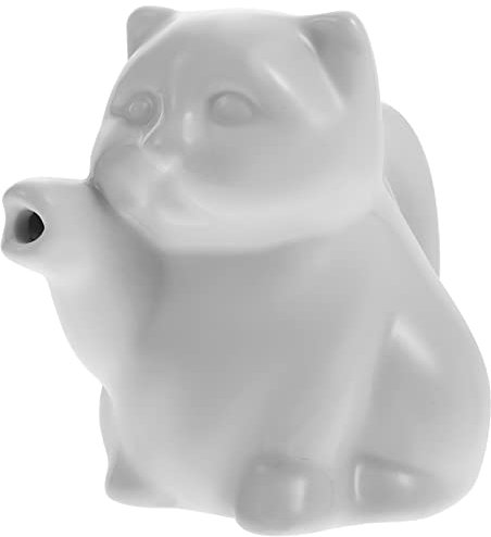 Angoily Milchkännchen Aus Keramik Servierkrug Kleiner Krug Terrarium Porzellan Krug Milchkanne Milchk?nnchen Kuhform Sahnekännchen Keramik Soßenkännchen Creamer Kaffee Obst Frühstück Weiß