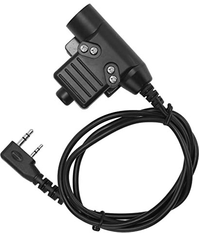 U94 PTT Adapterkabel, PU Kabel mit Rutschfestem PTT Push to Talk, K Plug and Plug and Play für Kenwood für Funk Walkie Talkies