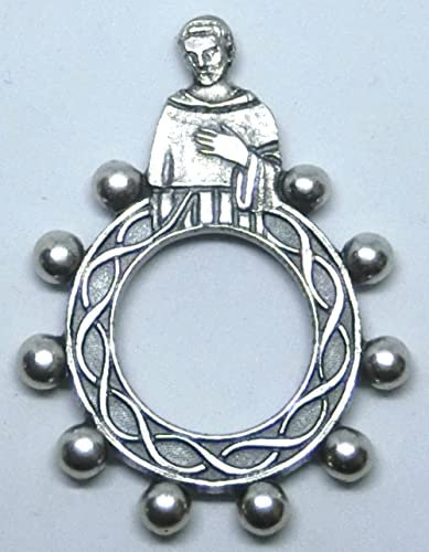 90.124.30 FÜR Finger-Rosenkranz Dutzend Gebet St. Peregrino Silber