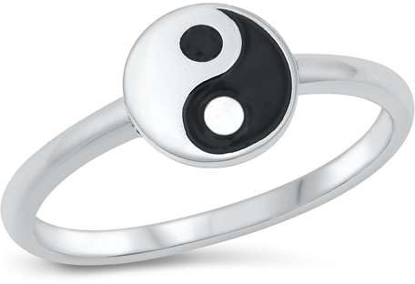 Joyara Sterling Silber 925 Yin Yang Ring