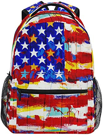 Miaoquhe Gold Fire und Blue Ice Dragon Schulrucksack, wasserabweisend Schultertasche Büchertasche Kinder Schule Outdoor Reisen, 17.32x12.59x5.90 inch, Daypack Rucksäcke