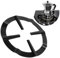 Estante de Café Estufa, Soporte para olla Moka, Reductor Cocina Gas, Soporte Cafetera para Estufa de Gas, 13,3cm×13.3×0,3cm, Soporte Redondo para Ollas Moka, Acero inoxidable, para Quemador de Gas