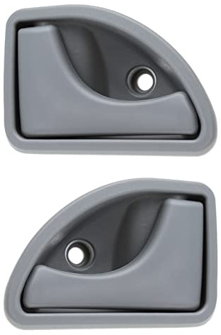 YINETTECH 1 Paar Autoinnentürgriffe Vorne Links & Rechts Kompatibel mit Twingo Kangoo 8200259376 8200289434 8200247802 ABS Ersatzteile, Grau