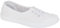 Dek Womens/Girls Low Cut Canvas Shoes/Slip On Pumps with Elastic Lace All White 7 UK
