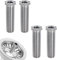 4PCS 45mm Sink Basket Screw Strainer Waste Threaded Screw Connector 304 Stainless Steel Extended Bolt Sink Basket Filter Screw M12 Sink Bolt Screw for Wash Basin Strainer Plug