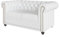 S-Style Möbel George Sofa 2-Sitzer Chesterfield-Sofa für Wohnzimmer Lounge Couch Aus Veganem Leder Möbel Freistehende Polster Sofas & Couches Couchgarnitur Weiß 148 x 86 x 72 cm