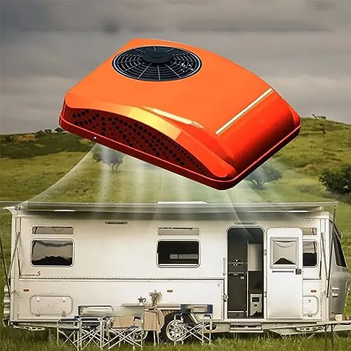 PASPRT Wohnmobil-Klimaanlage, All-in-One-Klimaanlage zum Heizen und Kühlen, 12 V/24 V, intelligente Frequenzumwandlung, für Busse, Wohnmobile (12v)