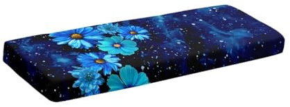 Psesaysky Daisy Keyboard-Klavierabdeckung, 61 Tasten, dehnbar, volle Abdeckung, elastisches Schloss, Musik-Tastaturschutz, staubdicht und waschbar, Musikzubehör