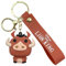 AUTOZOCO Llavero Pumba, Llavero El Rey León, Llaveros dibujos animados, Colgante de Pumba Rey León, Porta llaves Pumba, compatible con Disney, Longitud 5 cm, Silicona