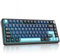 SOLIDEE 75 Percent Mechanical Keyboard with Knob,Bluetooth 5.0/2.4GHz/USB-C Gasket Mount Keyboard,Hot Swappable Mechanical Gaming Keyboard with South Facing RGB Backlit for Win Mac(Deep Sea Blue)