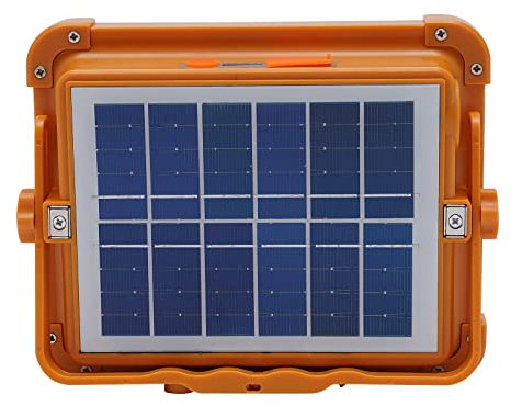 Strahler Akku Wiederaufladbare Arbeitsleuchte, 10000LM Super Bright Portable Flutlicht mit 16500mAh Batterie LED mit der Fernbedienung USB,für Camping, Werkstatt, Outdoor, Garage, Keller, Notfall,Gelb