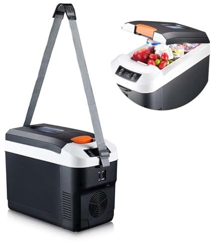 HAZARA GlacièRe A Compression Grande Capacité 10l , Congelateur Mini éCran Tactile Intelligent, Chaud Et Froid RéGlable , RéFrigéRateur Voiture Convient Aux Voitures Et Au Camping