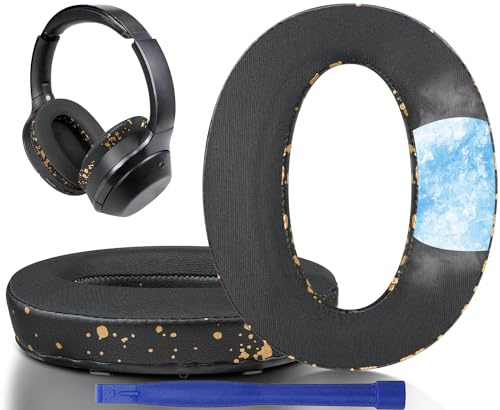 SOULWIT Kühlgel Ersatzpolster Ersatz Ohrpolster für Sony WH-1000XM2 (WH1000XM2) & MDR-1000X (MDR1000X) Kopfhörer, Ohrpolster mit Geräuschisolationsschaum, zusätzliche Dicke