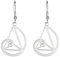 Goldener Schnitt Ohrringe für Mathe-Liebhaber Fibonacci Spirale Tropfen Ohrringe Fibonacci-Zahlen Schmuck Heilige Geometrie Mathematik Geschenke für Frauen Mathematiklehrer Architekt (silber)