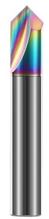 NEFLUM Fresa De Extremo De Chaflán HRC55 De 90°, Fresa De Biselado De Carburo, Broca Enrutadora En V, Máquinas Herramientas CNC De Metal De 3-12mm,10x10Dx75Lx90grados