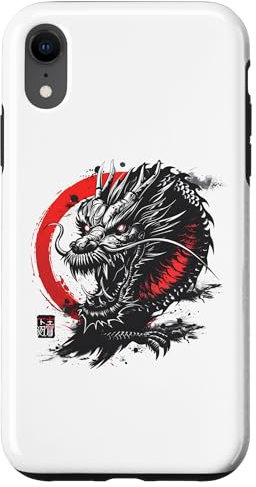 iPhone XR Dragon Japan Anime Art Style Cool Graphic Design Case