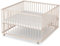 Sämann Laufstall Baby mit Matratze SleepPlus | TÜV geprüft | stufenlos höhenverstellbar | Laufgitter Premium | Babybett aus Holz | Krabbelgitter (natur, 120x120 cm)