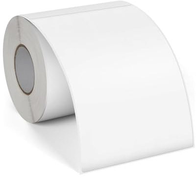 Thermoetiketten 350 Stück pro Rolle Adressaufkleber 4 x 6 Zoll Wasserfester Versandaufkleber 100 mm x 150 mm Thermo Etiketten kompatibel mit den meisten Desktop Thermodrucker für DHL, DPD, GLS, UPS
