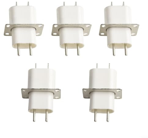 Kit convertisseur de prise magnétron pour four à micro-ondes 4 broches 5/10 pièces pour des réparations efficaces, compatible avec plusieurs marques (5 pièces)