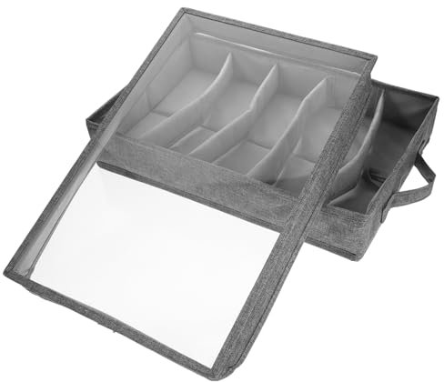 FELTECHELECTR Portable Silverware Organizer Chest Dividers for Storage Stackable Utensil Holder for Forks and Spoons Minimalist Design for Kitchen and