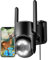 Xega 4G Camara Exterior con Tarjeta SIM【24/7 Grabación Continua】 2K PTZ Cámara Vigilancia con Cable, Seguimiento Automático AI Detección Humano Instanrt Alerta, IP66, Tarjeta SIM incluida