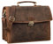 STILORD 'Noel' Aktentasche Leder Herren Vintage groß klassische Arbeitstasche Bürotasche Umhängetasche Dokumententasche mit Laptopfach 13,3 Zoll und Trolleyschlaufe, Farbe:kreta - braun