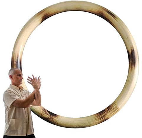 ETUCYNG 21,5 cm Wing Chun Ring Rattan Kreise für Wing Chun Holzring Wing Chun Schnuller klebrige Hand Kung Fu Handgelenk Hand Krafttraining Ausrüstung