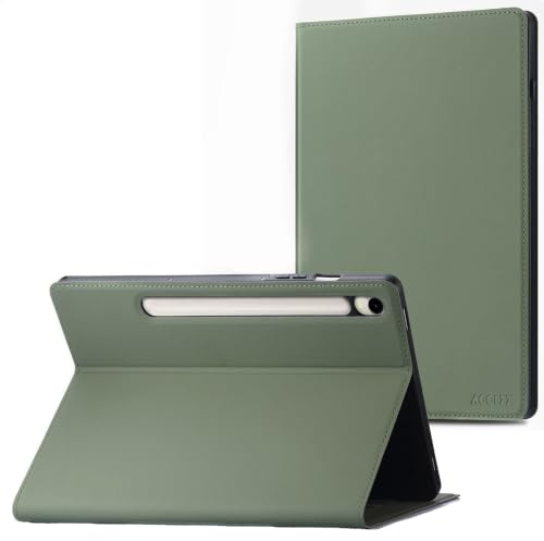 Accezz Tablet Hülle - Passend für Samsung Galaxy Tab S10 Ultra/Galaxy Tab S9 11.0 inch Ultra - Classic Tablet Case - Grün