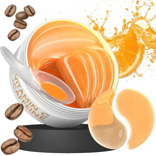 Vitamin C & Koffein Augenpads - Augenringe 30 Paare zur Hydration - Wanne | Zieht schnell ein und ist eine schöne Geschenkidee für jeden Anlass