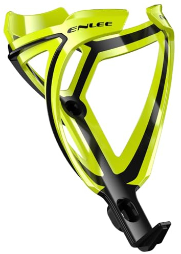 Tidevib - Light Mountain Porte-bidon pour vélo en polycarbonate + fibre de verre, 148 x 80 mm, noir/pour rouge/blanc/rose/gris/vert clair/jaune fluo