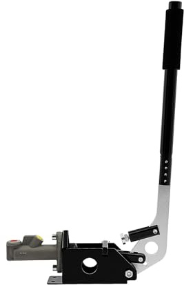 Mqwdxzfes Sim Racing Hydraulische Handbremse, Verstellbare Gaming-Handbremse mit Hall Sensor, Schwarze Fly Off Rallye Drift, Horizontal Vertikal Driftbremse für Drifting & Rally Spiele