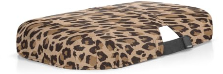 reisenthel carrybag cover leo macchiato – Schutzhülle für Einkaufstaschen, einfach zu platzierendes Gummiband, Befestigung am Griffgelenk, hochwertiges Polyester, wasserabweisend