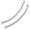 Xcel Home Flexible Hose Pipe Pair, 1/2 x 1/2 BSP 300mm Stainless Steel Flexi Pipes, Rust-Free Corrosion Resistant Monobloc Tap Connector, Replacement for Kitchen Sink & Bathroom Basin