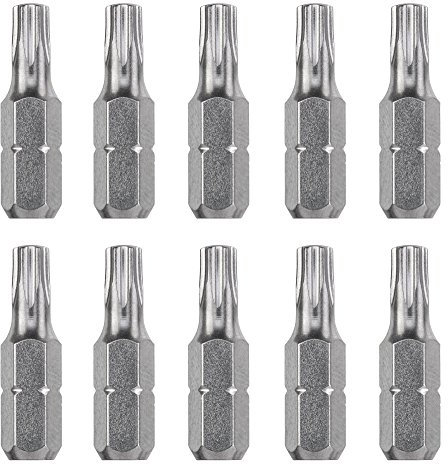 kwb 10er Torx 20 Industrial Steel Bit-Set, 25 mm Bits, 1/4'' Außensechskant, Schraubendreherbits set, T20
