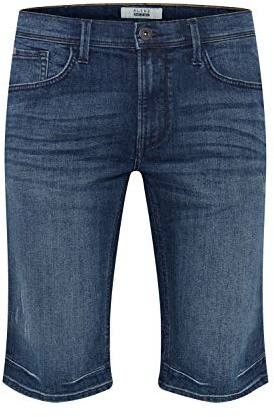 Blend BHDenon Herren Jeans Shorts Kurze Denim Hose mit Stretch Eingrifftaschen Baumwollmischung Regular fit, Größe:2XL, Farbe:Denim Darkblue (76207)
