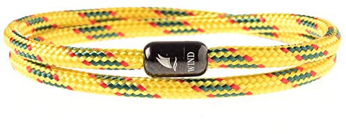 Wind Passion Bracciale da surfista Paracord in filo di marino, bracciale intrecciato per uomo e donna, braccialetto da surfista fatto a mano, braccialetto in corda vela, marittima e impermeabile,